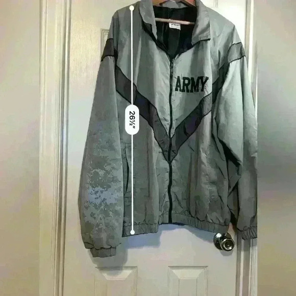 US Army JWOD Skilcraft Jacket Windbreaker Size Unknown - Measures Size Large /XL - Picture 5 of 11